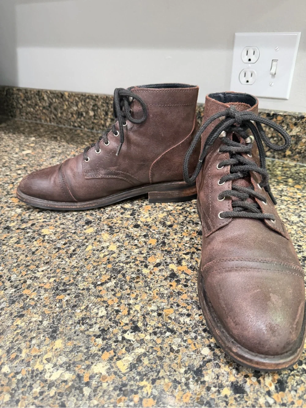 Men's Thursday boot company, captain size 10  Brown Lace-Up Leather Boots